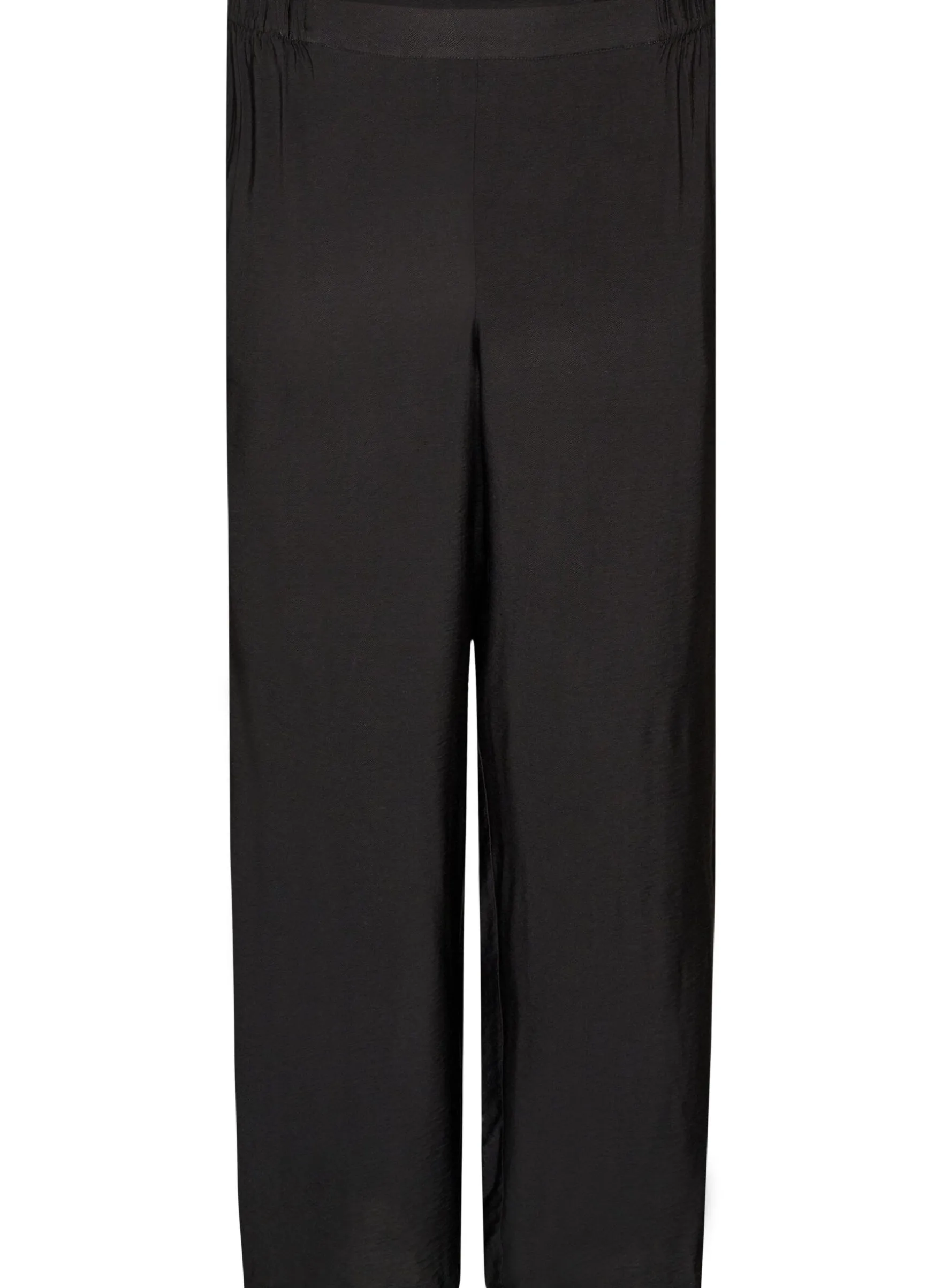 Viskosehose mit elastischem Bund und geraden Beinen