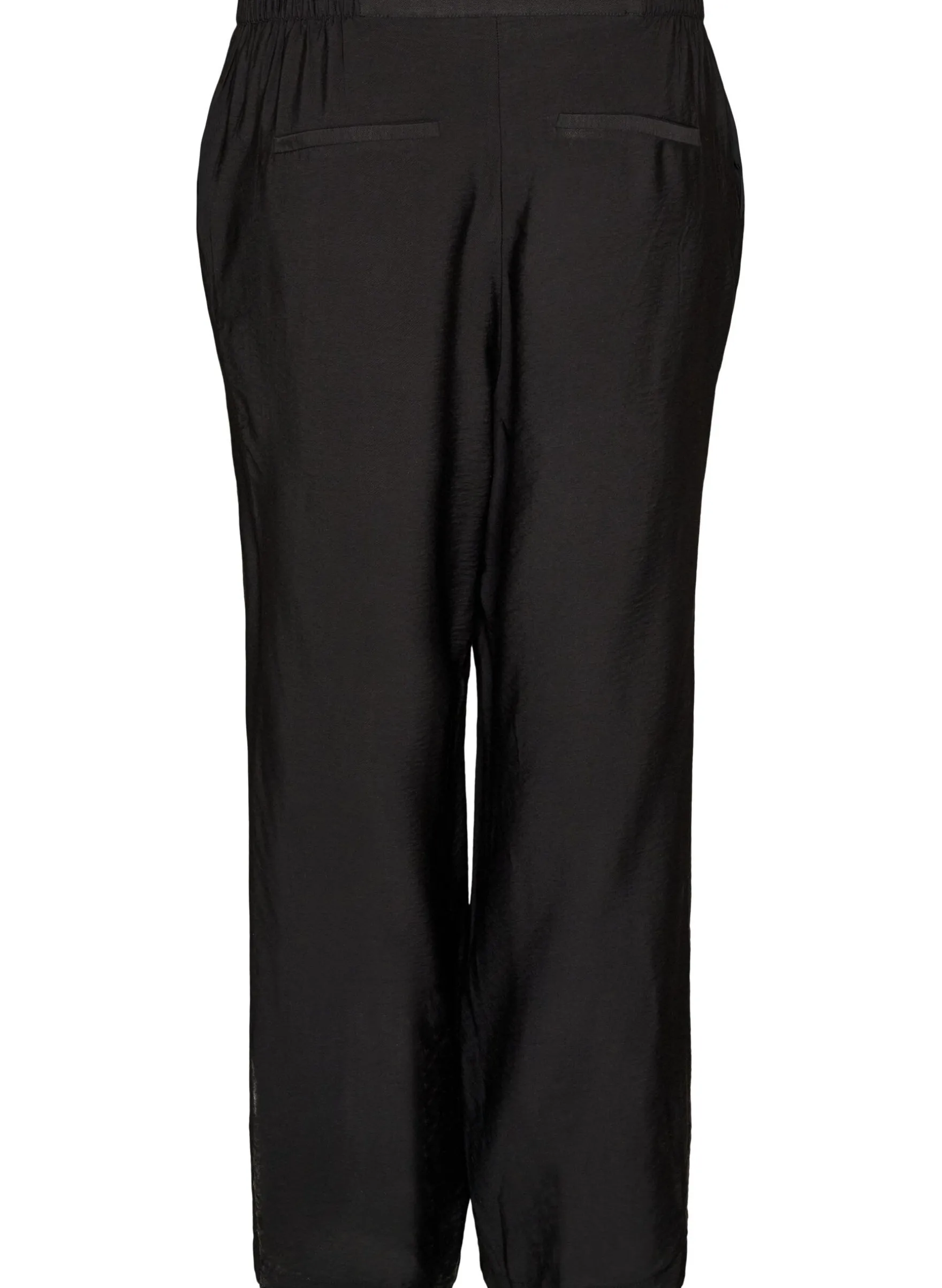 Viskosehose mit elastischem Bund und geraden Beinen