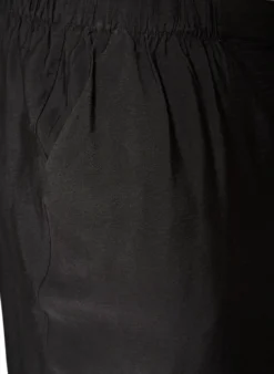 Viskosehose mit elastischem Bund und geraden Beinen