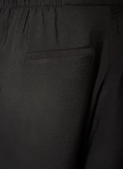 Viskosehose mit elastischem Bund und geraden Beinen