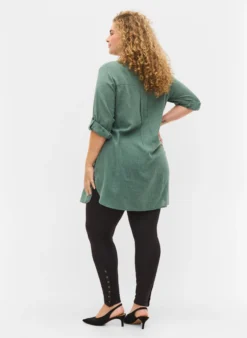 Viskoseleggings mit Druckknöpfen