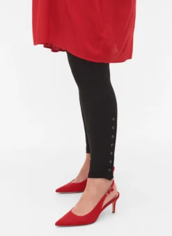 Viskoseleggings mit Druckknöpfen