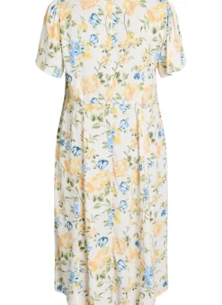 Viskose-Midikleid mit Blumenprint