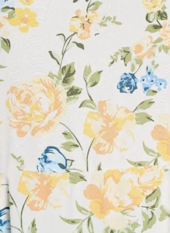 Viskose-Midikleid mit Blumenprint