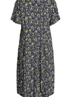 Viskose-Midikleid mit Blumenprint