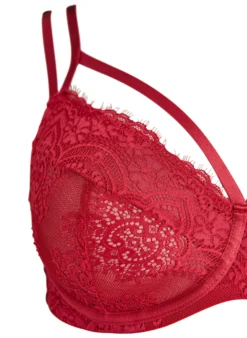 Vollschalen-BH aus Spitze mit Riemchendetails