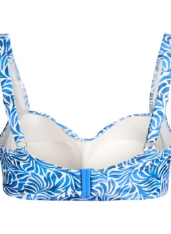 Wattierter Bikini-Oberteil mit Print