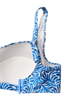Wattierter Bikini-Oberteil mit Print