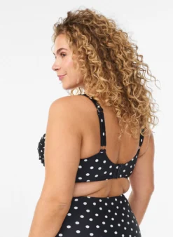 Wattierter Bikini-Oberteil mit Print