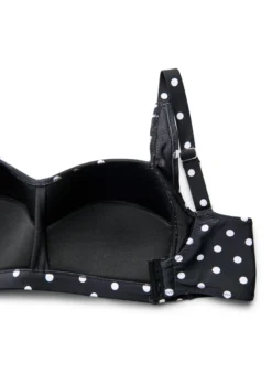 Wattierter Bikini-Oberteil mit Print