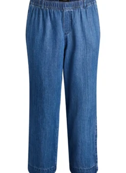 Weite Jeans mit elastischem Bund