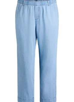 Weite Jeans mit elastischem Bund