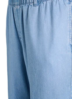 Weite Jeans mit elastischem Bund