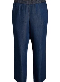 Weite Lyocellhose in Denim-Optik