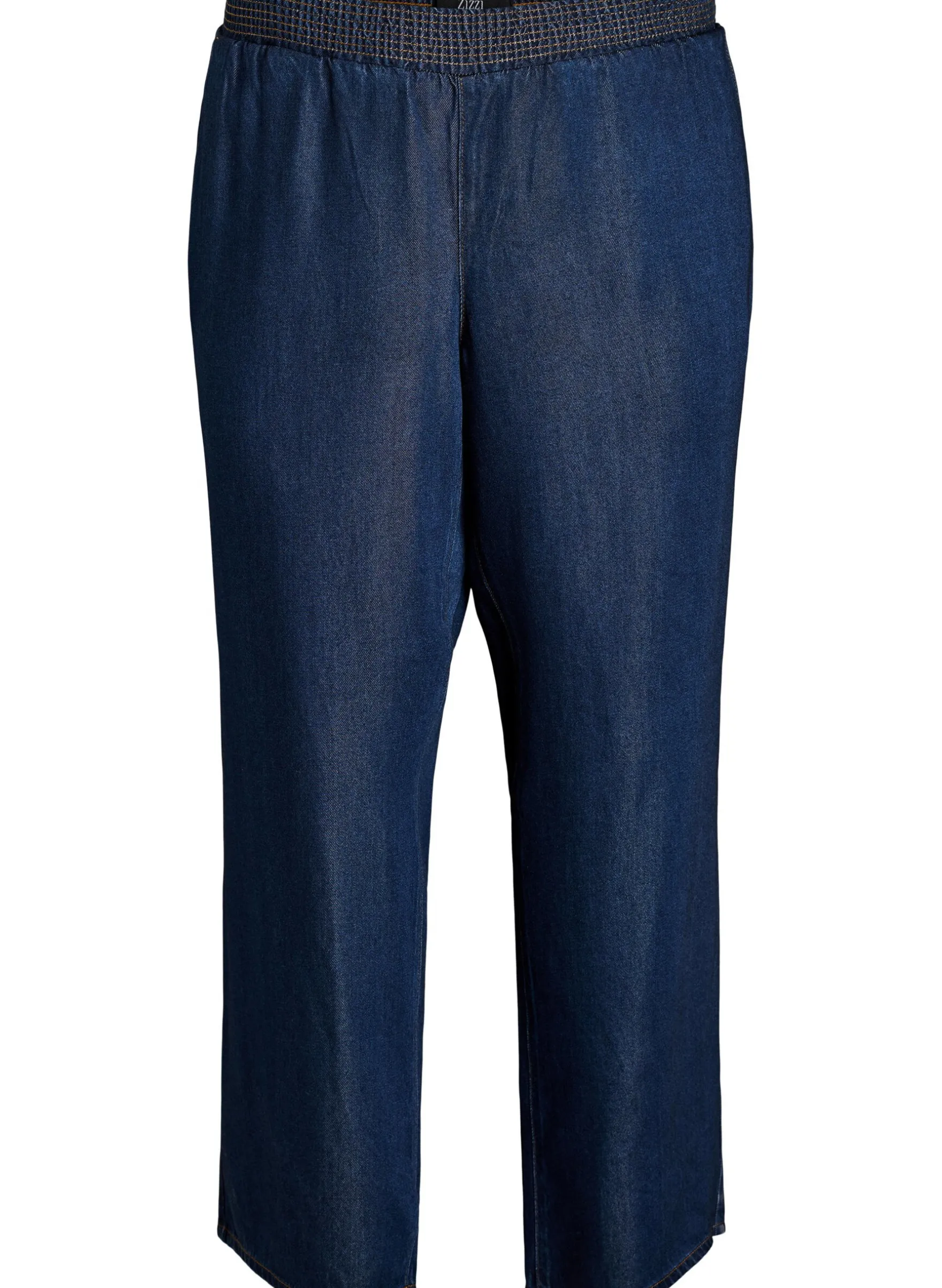 Weite Lyocellhose in Denim-Optik