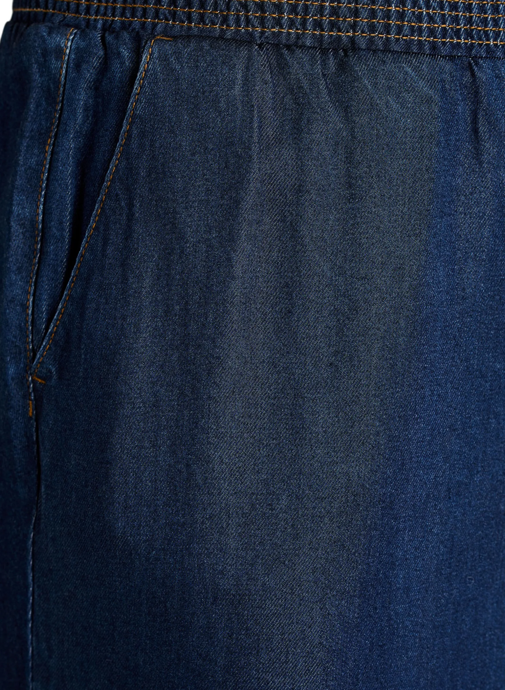 Weite Lyocellhose in Denim-Optik