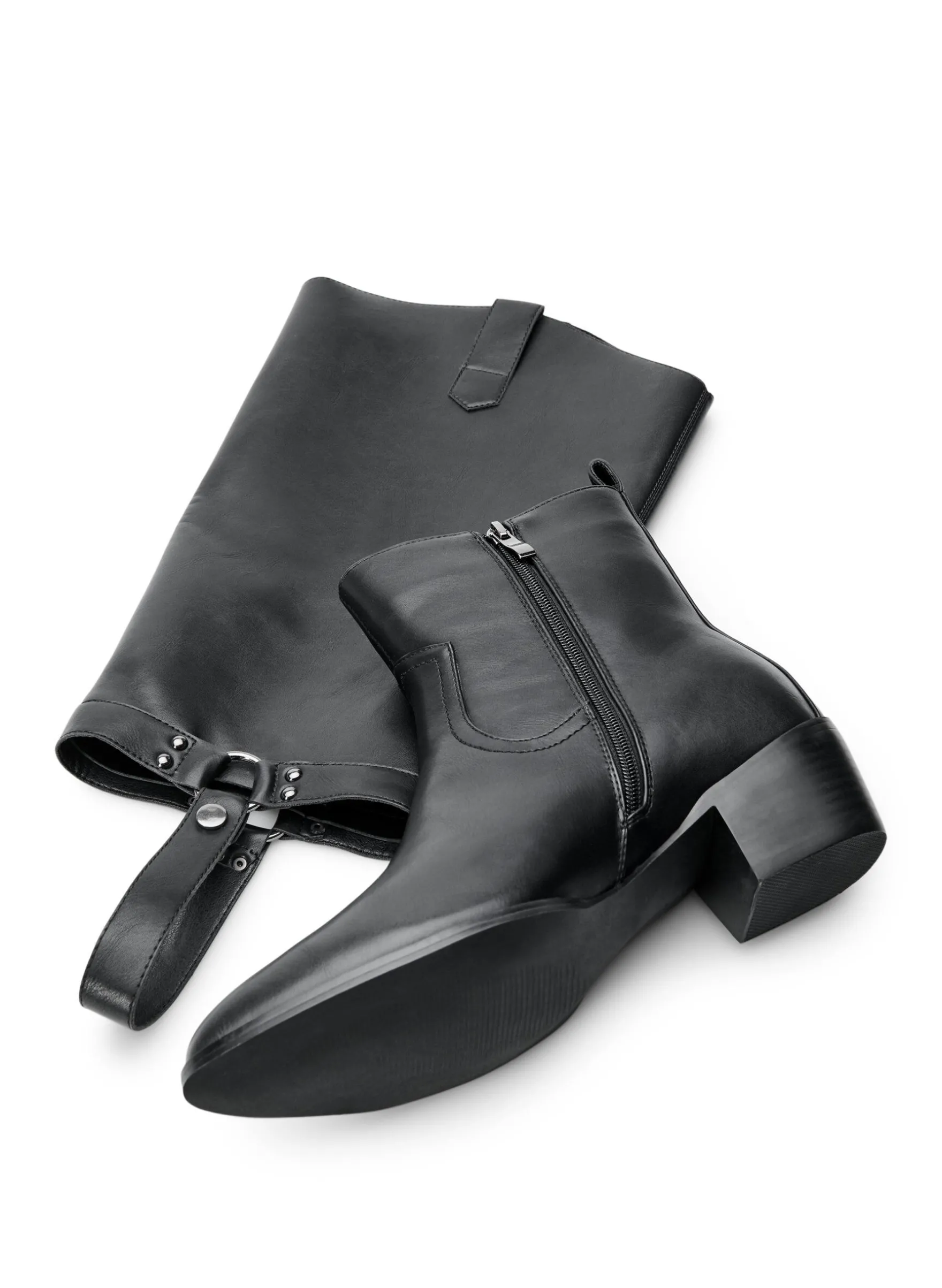 Weiter Passform - Langschaftstiefel mit abnehmbarem Schaft