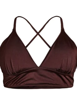 Wende-Bikini-Top mit V-Ausschnitt und Kreuzträgern