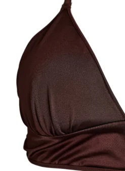 Wende-Bikini-Top mit V-Ausschnitt und Kreuzträgern