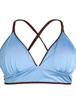 Wende-Bikini-Top mit V-Ausschnitt und Kreuzträgern