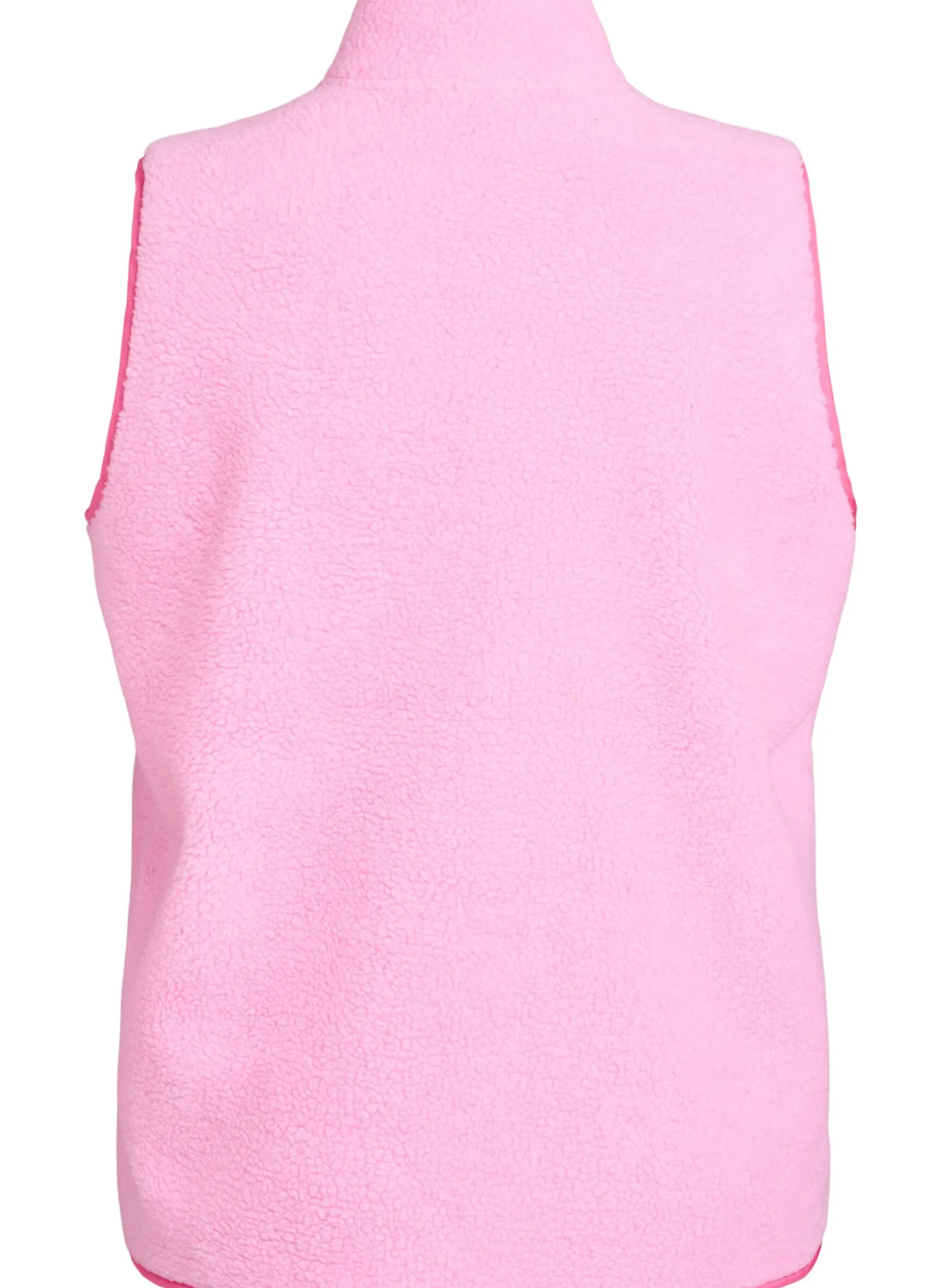 Weste aus Teddyfleece mit Reißverschluss und Kontrastdetails