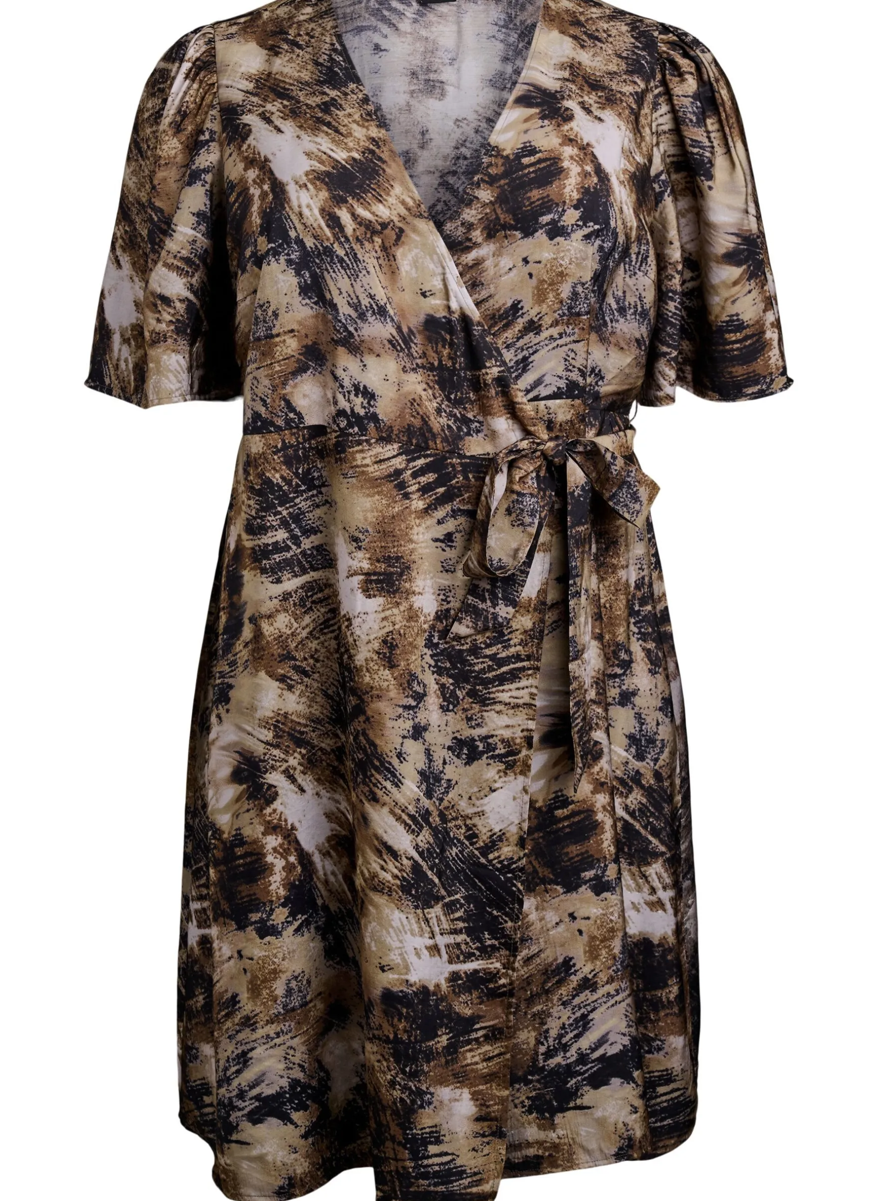 Wickelkleid mit Print