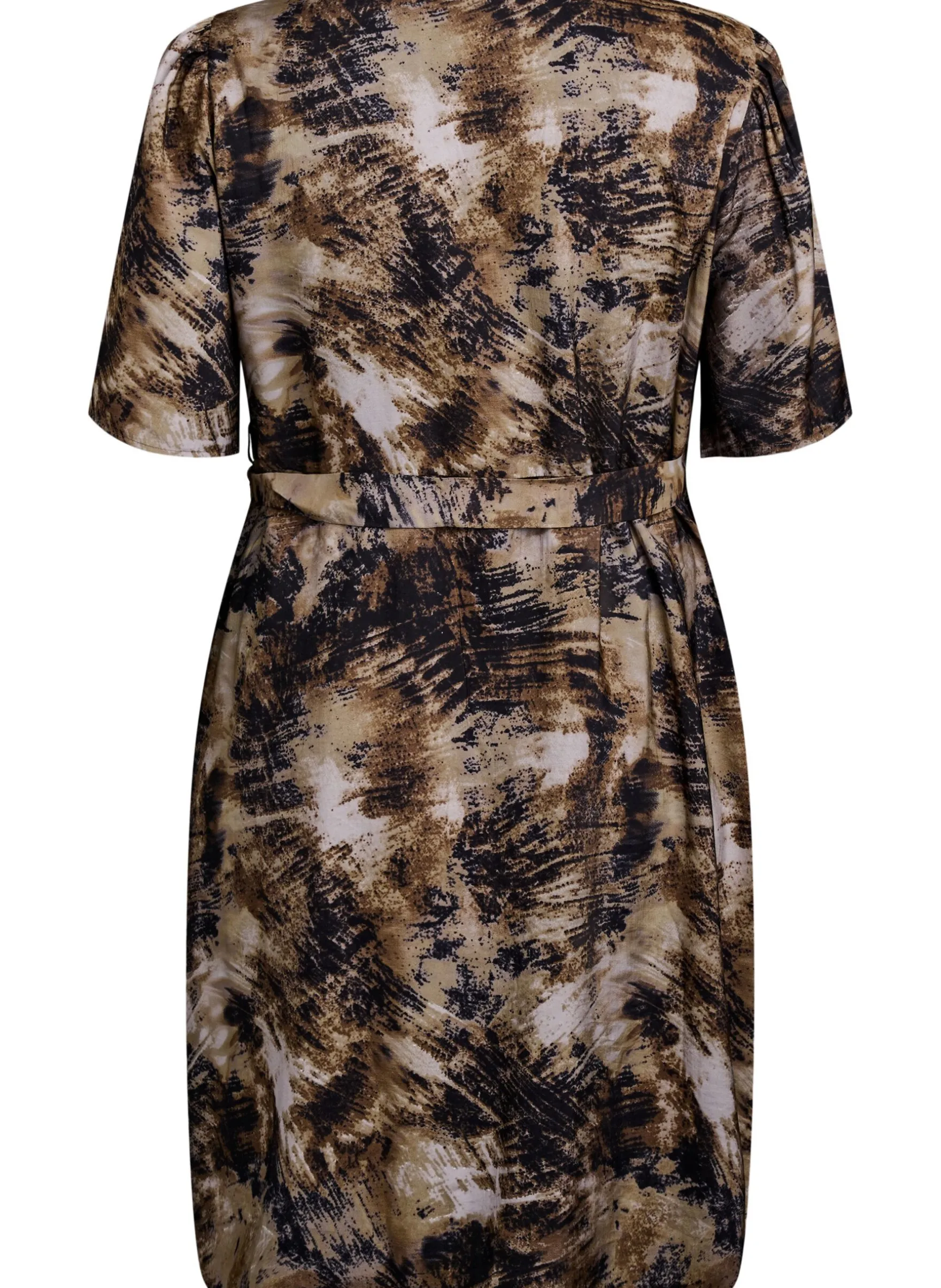 Wickelkleid mit Print