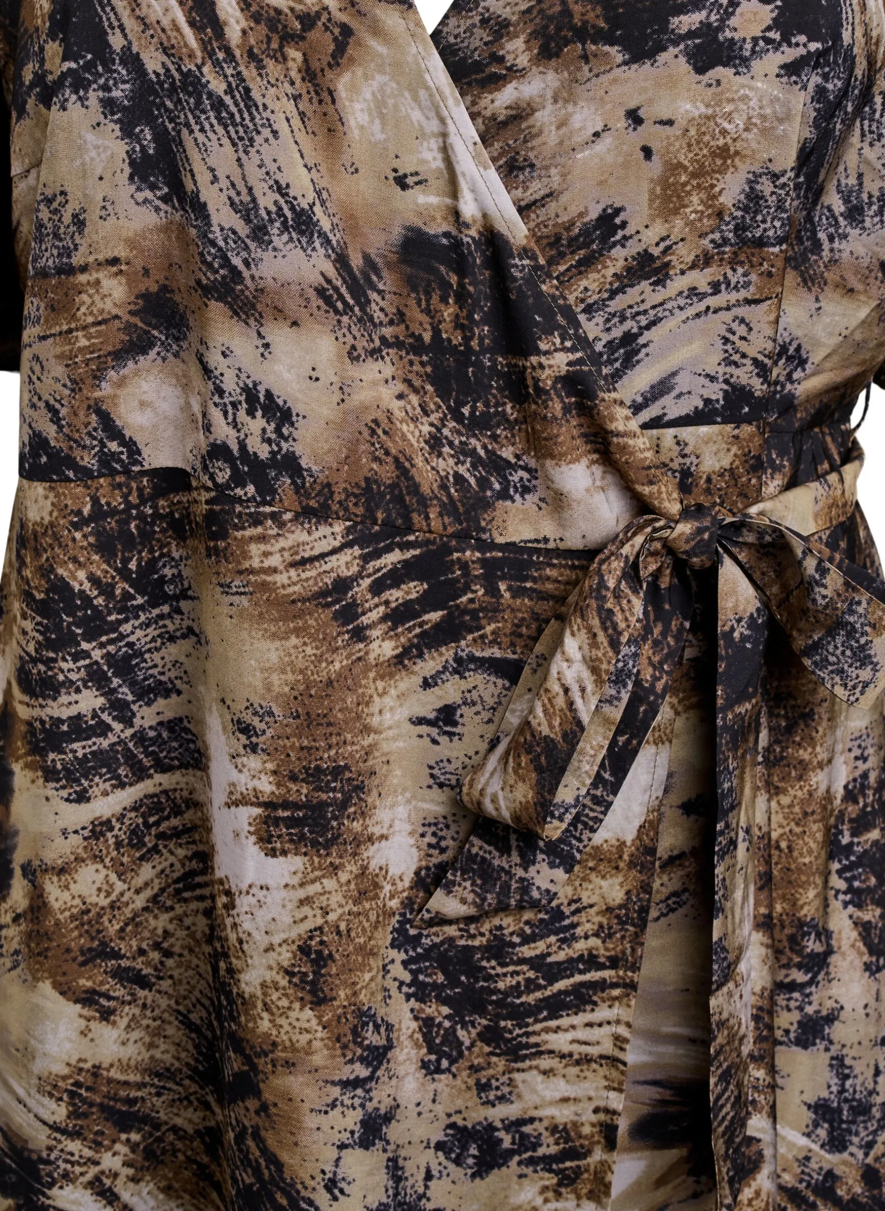 Wickelkleid mit Print