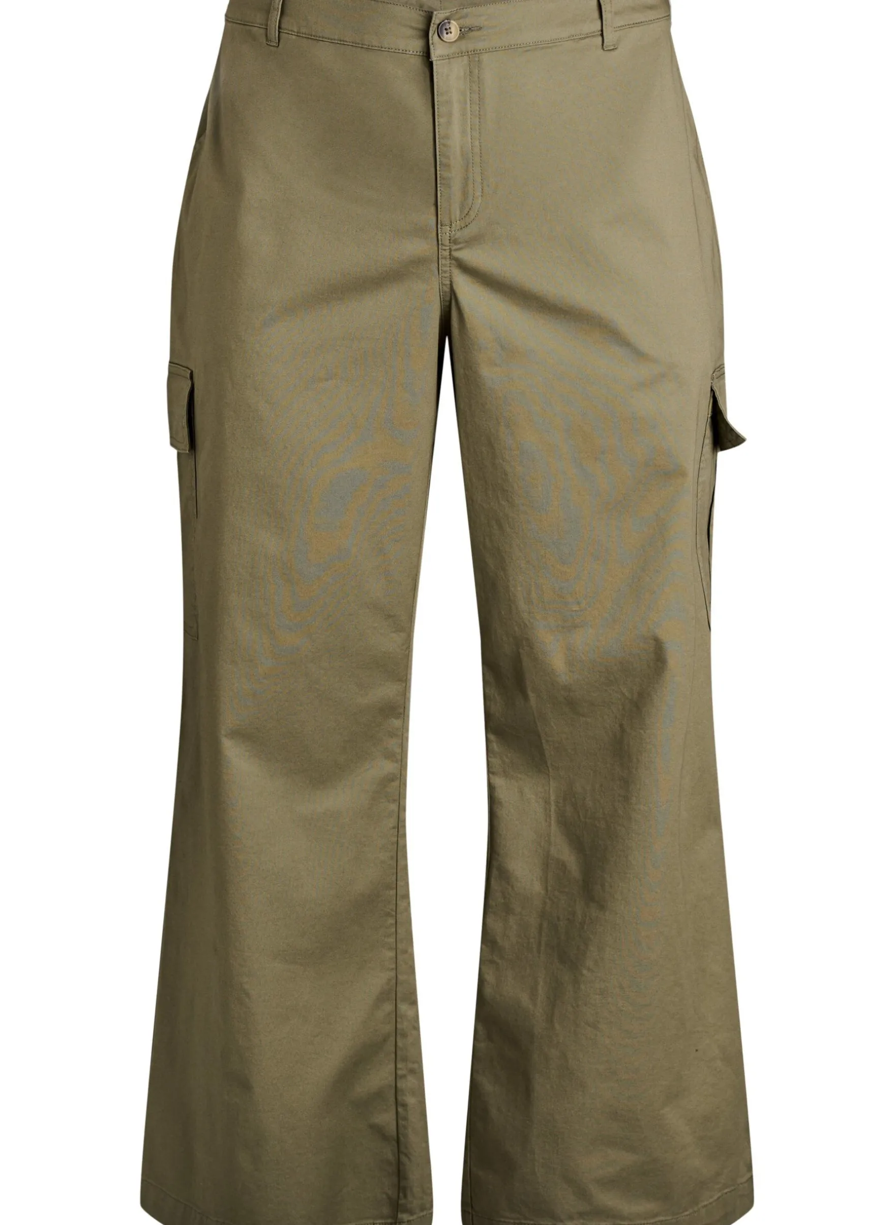 Wide-Leg Cargohose mit hoher Taille