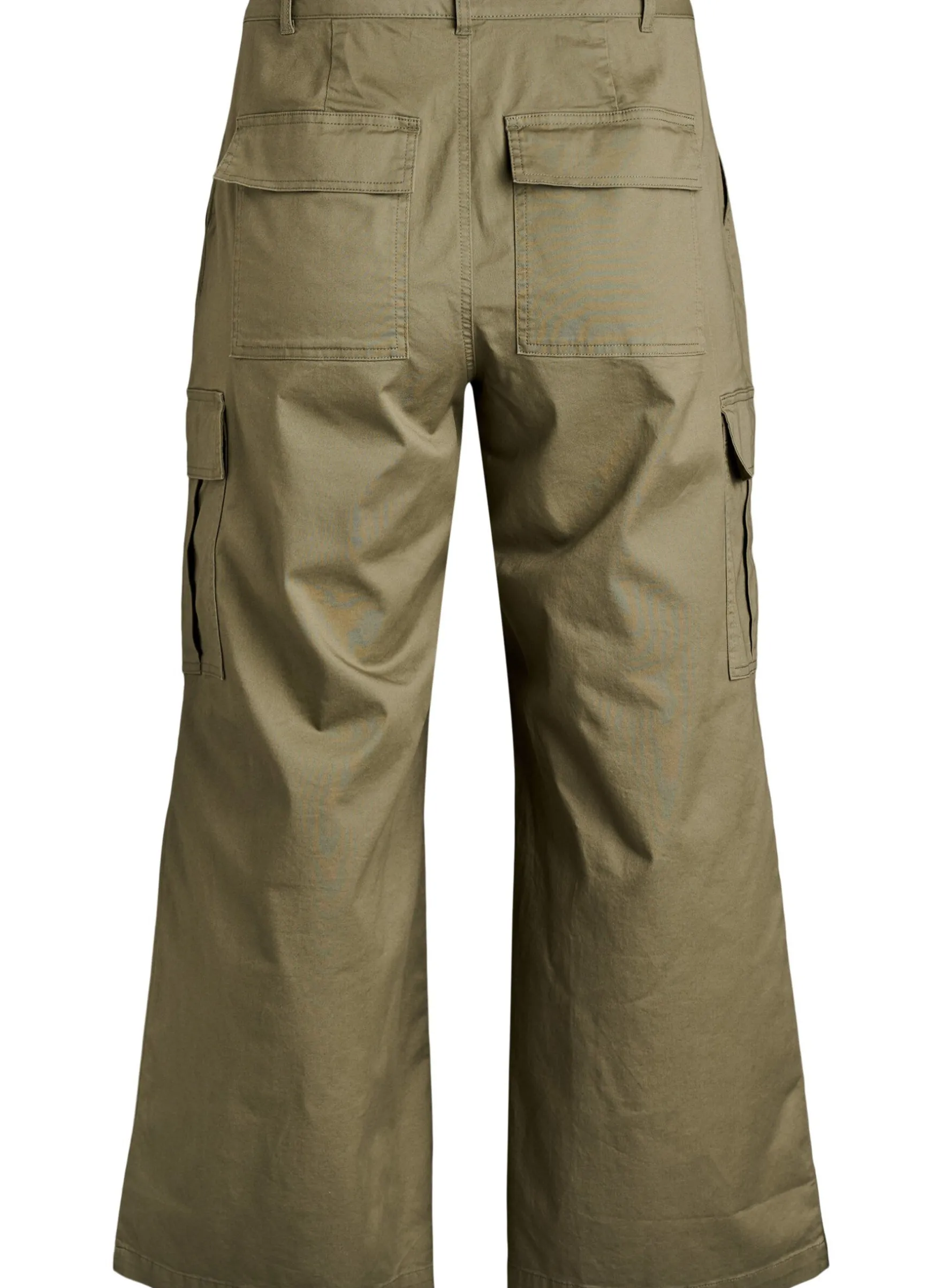 Wide-Leg Cargohose mit hoher Taille