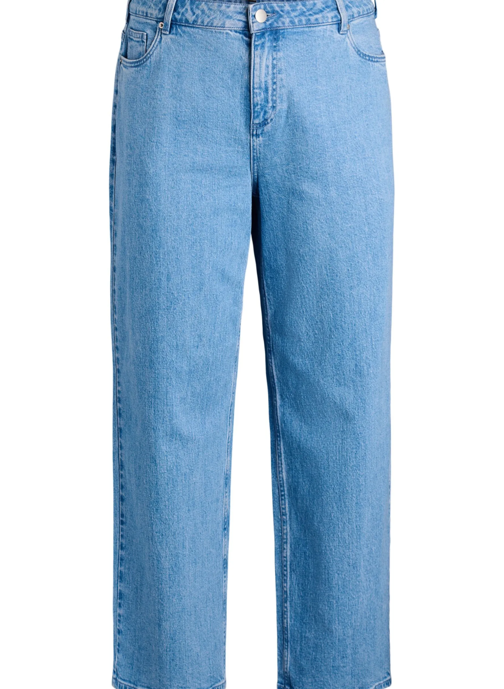 Wide-Leg-Jeans mit hoher Taille