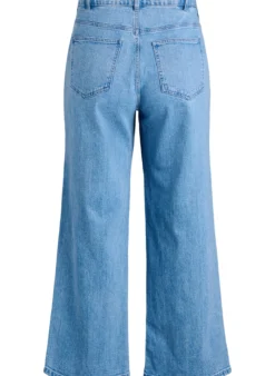 Wide-Leg-Jeans mit hoher Taille