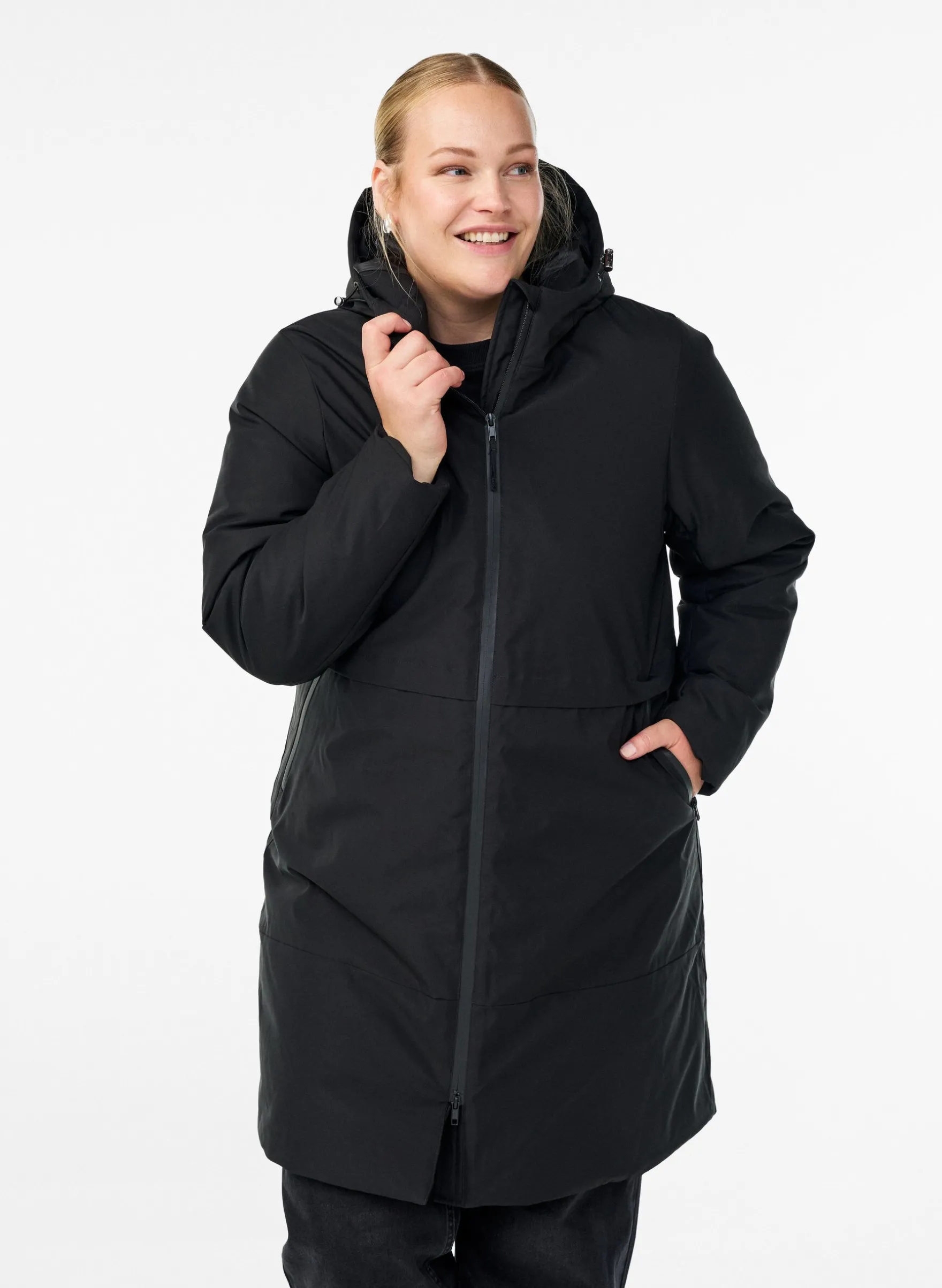 Winterjacke mit verstellbarer Taille