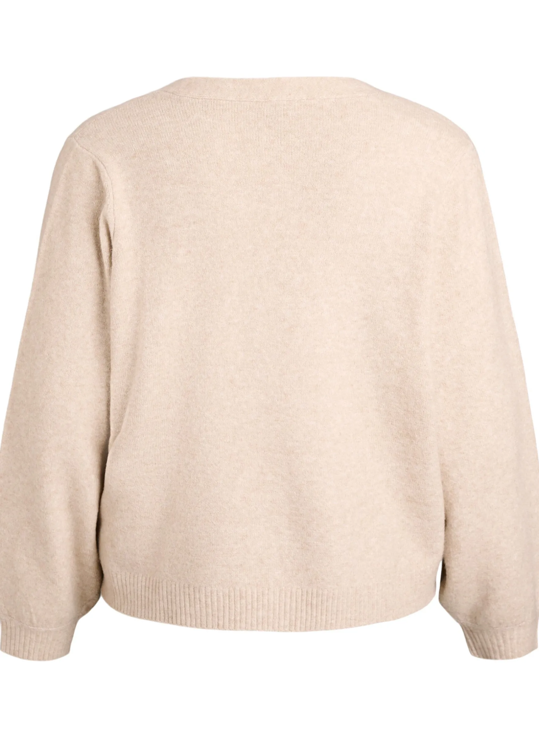Wollstrickjacke mit Schleifenknöpfen
