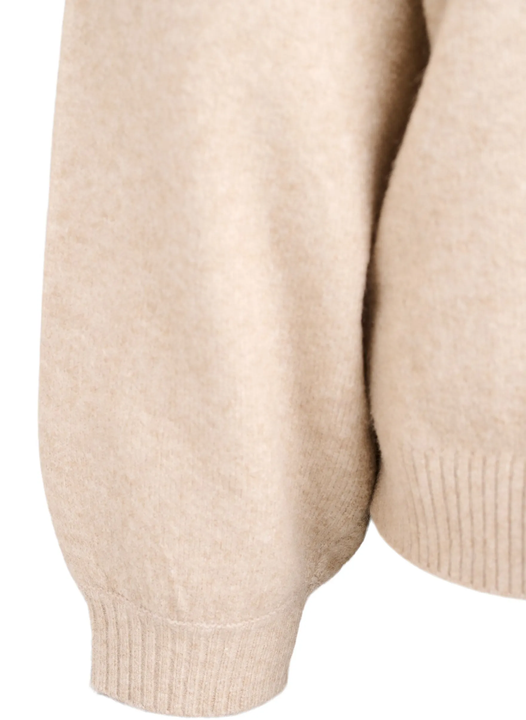 Wollstrickjacke mit Schleifenknöpfen
