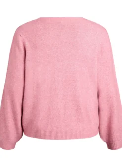 Wollstrickjacke mit Schleifenknöpfen